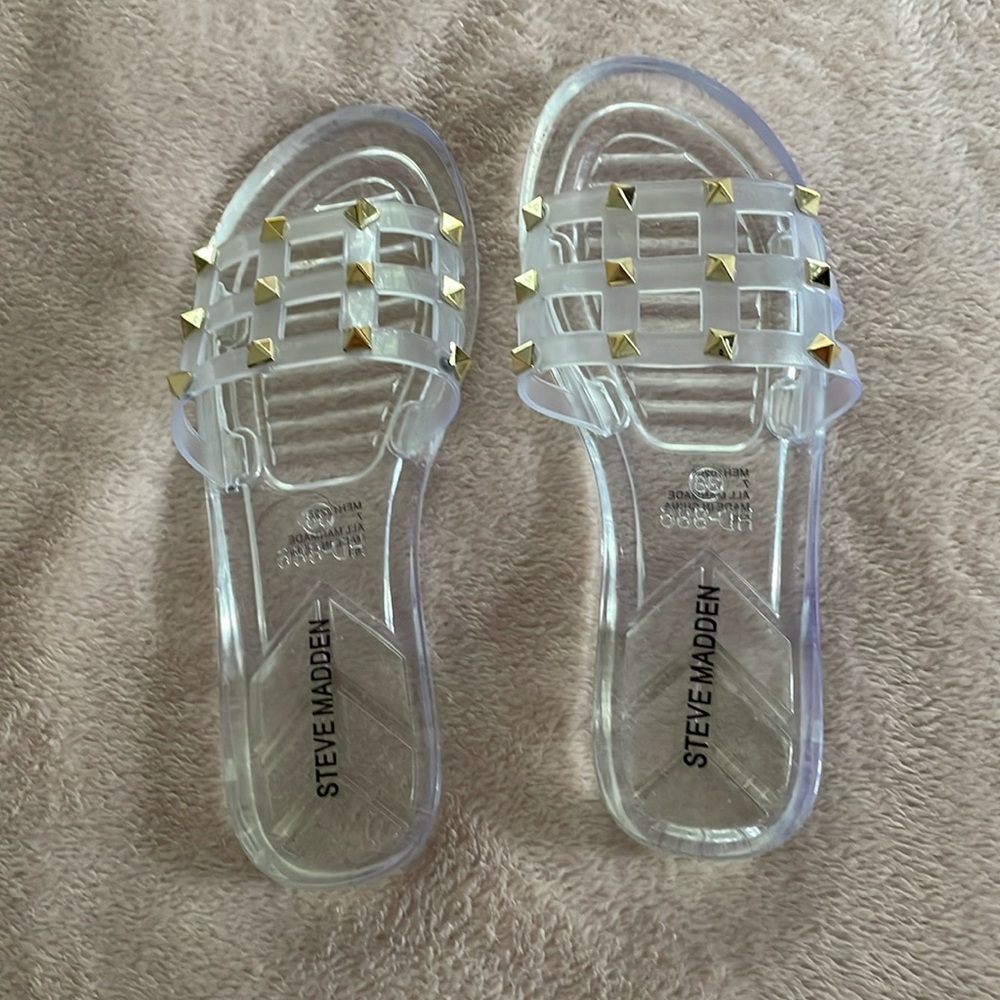 Steve Madden clear sandals